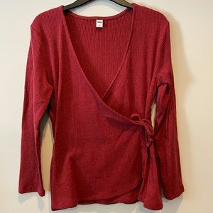 Old Navy - Red, Large, Long sleeve blouse